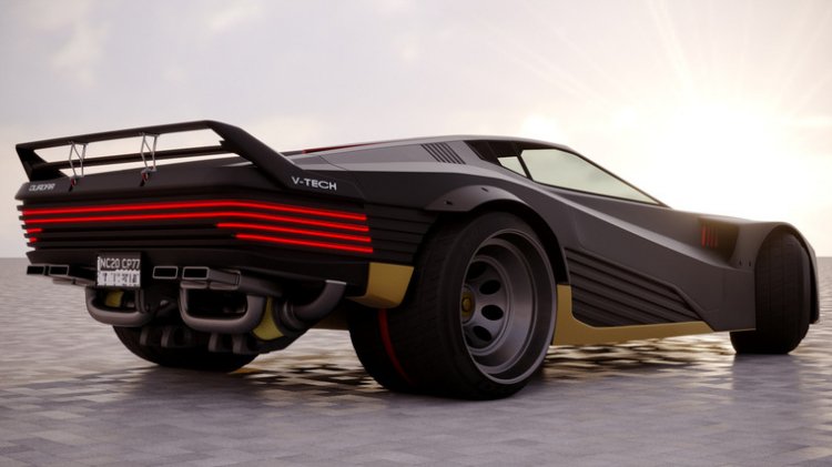 Киберкар Quadra Turbo-R V-Tech из Cyberpunk 2077 стал доступен в Forza Horizon 4