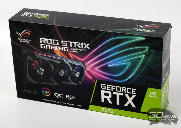 Обзор видеокарты ASUS ROG STRIX GeForce RTX 3070 OC: легко быть богом