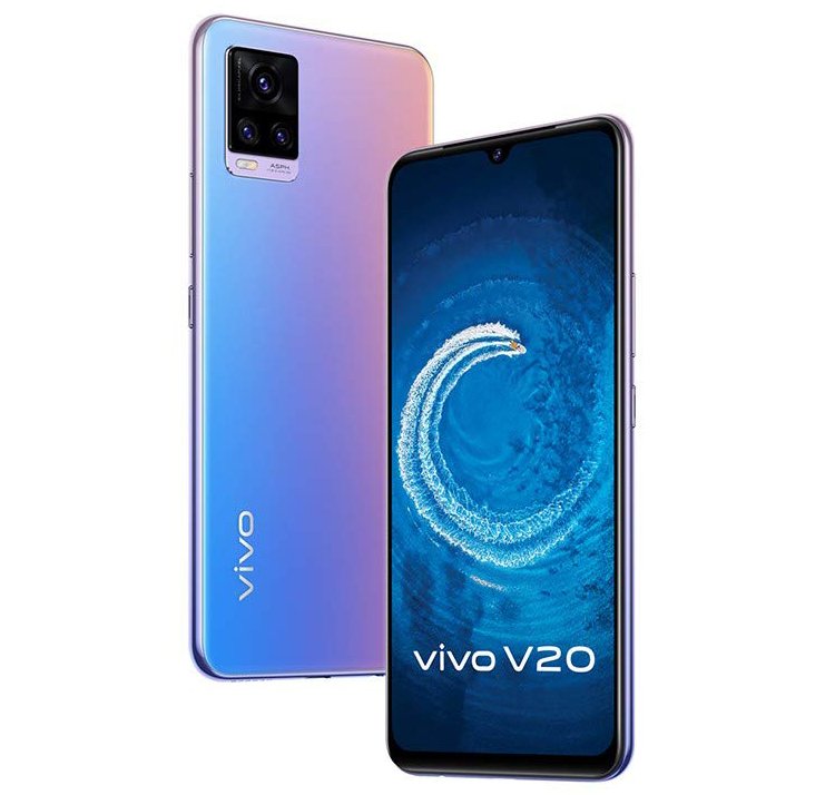 Вышел смартфон Vivo V20 (2021) с чипом Snapdragon 730G и 44-Мп селфи-камерой