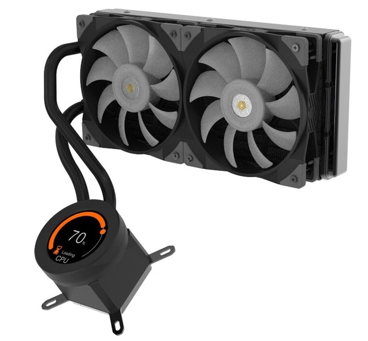 Thermaltake оснастила водоблок СЖО небольшим дисплеем, который может показывать гифки